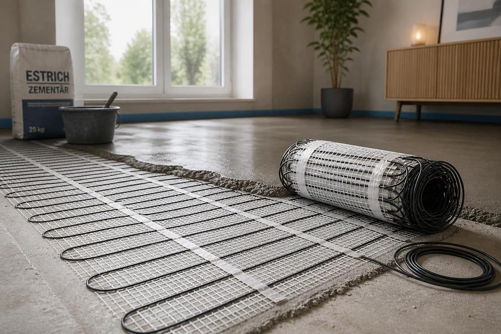 Heizmatte für Estricheinbau