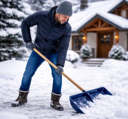 Freiflächenheizung Einfahrt schneefrei