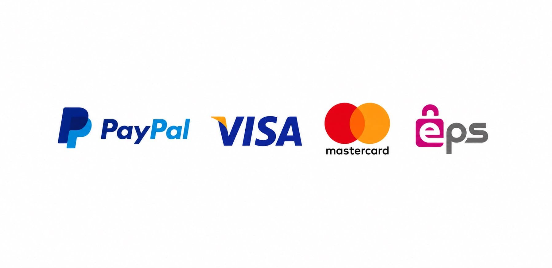 Zahlungsmethoden bei flaechenheizung.at: PayPal, Visa, Mastercard und EPS